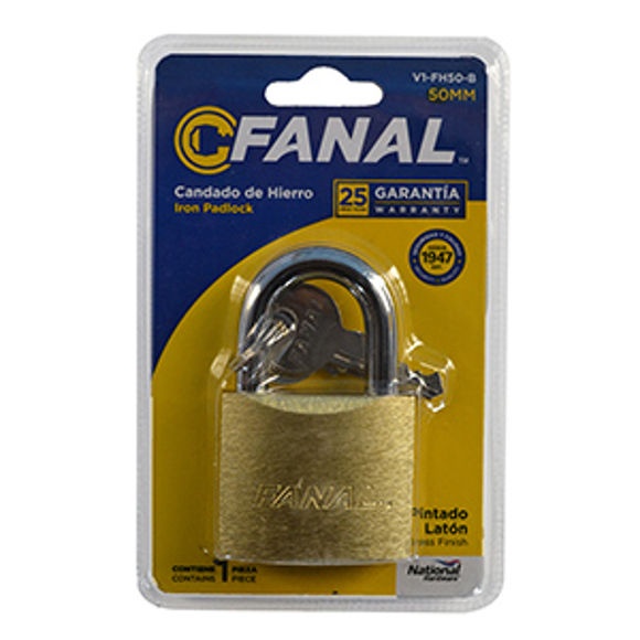 Candado Fanal para Exterior Gris 2 Piezas 30 mm