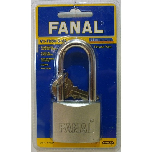 Candado Fanal para Exterior Gris 2 Piezas 30 mm